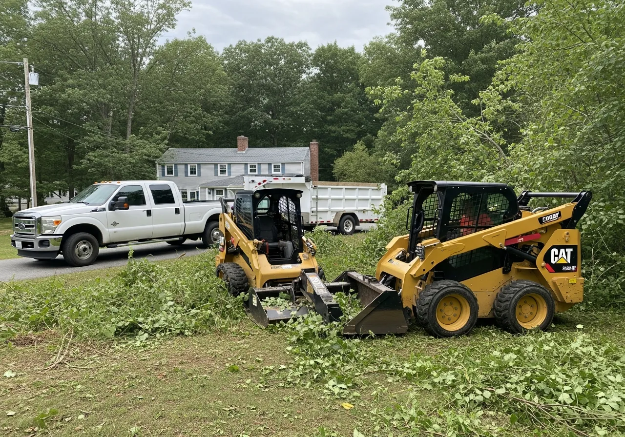 Brush, briar & overgrowth clearing — example homeowner project in Acton, MA & MetroWest